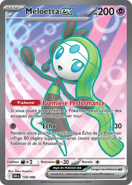 159/086 - Meloetta EX - EV10.5 Foudre Noire