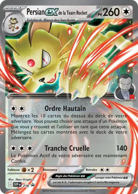 SVP218 - Persian Ex de la team Rocket - PROMO