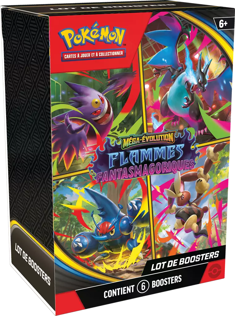 Bundle 6 boosters - Mega Evolutions - Flammes Fantasmagoriques 🇫🇷