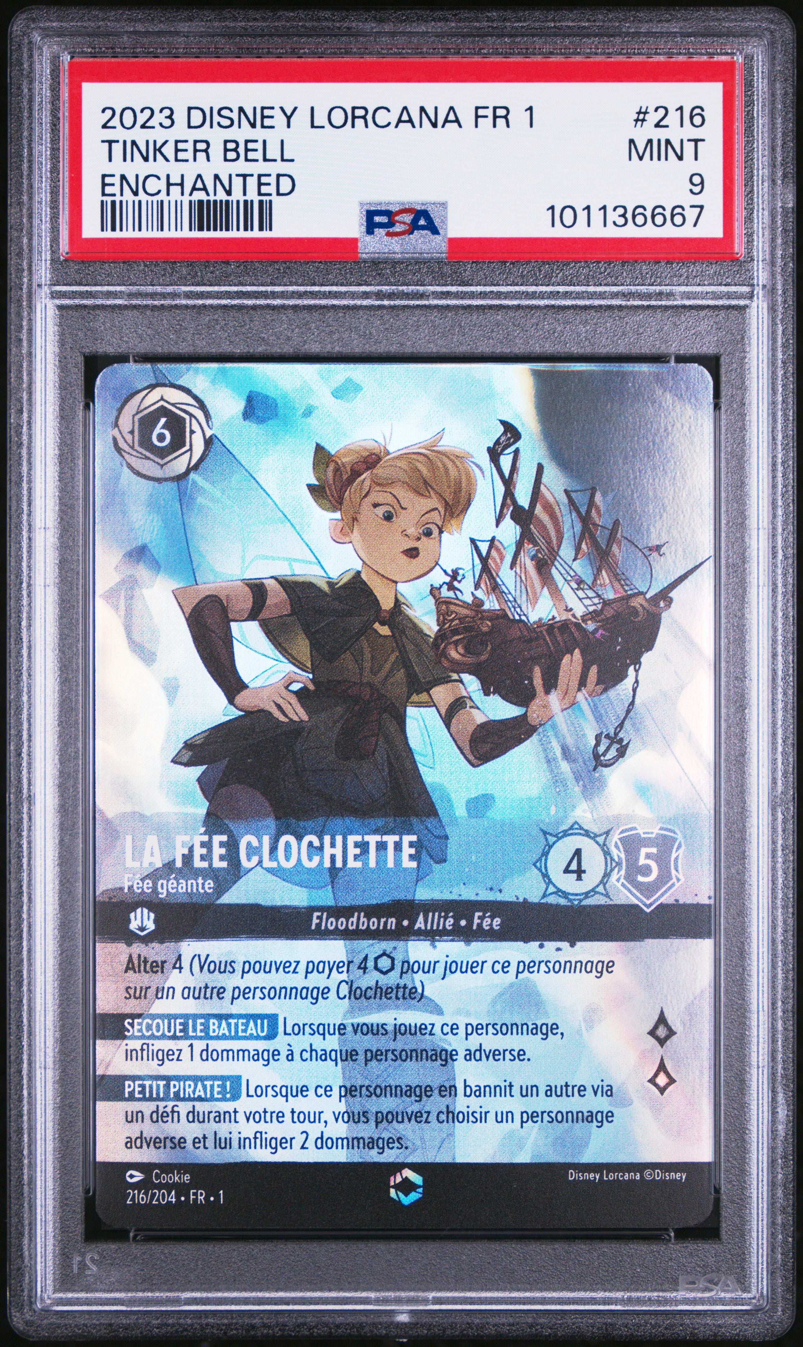 La Fée Clochette 216/204 - Premier chapitre - Disney Lorcana - PSA 9