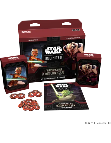 Kit De Démarrage 2 Joueurs - Star Wars Unlimited - Crépuscule de la République