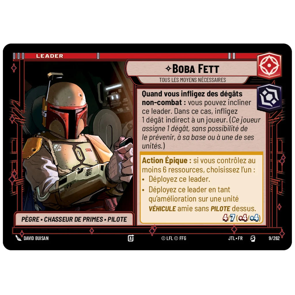 Deck de Démarrage - Star Wars Unlimited - Passage en Vitesse Lumière - Boba Fett 🇫🇷