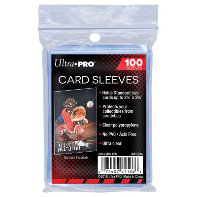 Ultra Pro - Sleeves - Standard x100 - Transparent