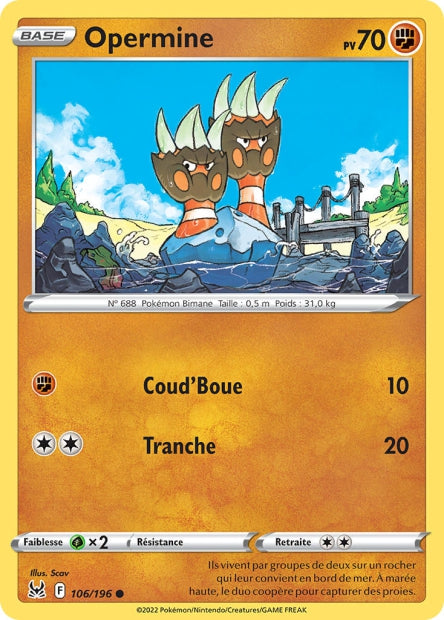 106/196 - Opermine - EB11 Origine Perdue