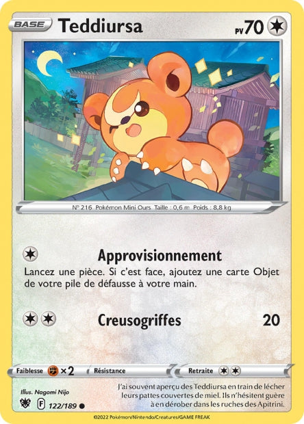 122/189 - Teddiursa - EB10 Astres Radieux