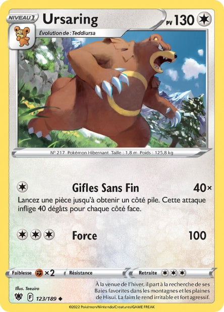 123/189 - Ursaring - EB10 Astres Radieux