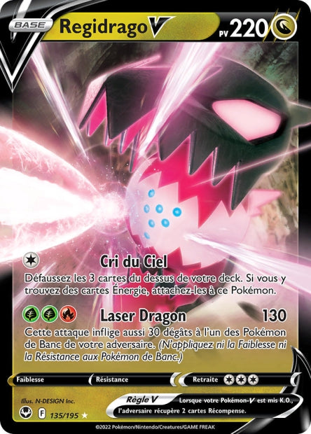 135/195 - Regidrago-V - EB12 Tempête argentée