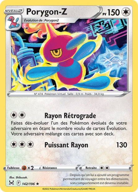 142/196 -  Porygon-Z - EB11 Origine Perdue
