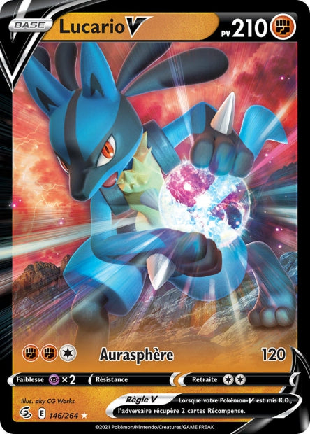 146/264 - Lucario-V - EB8 Poing de Fusion