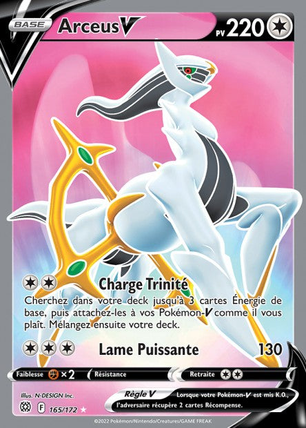 165/172 - Arceus-V- EB9 Stars etincelantes