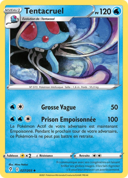 027/203 - Tentacruel - EB7 Evolution Celeste