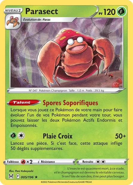 005/196 - Parasect - EB11 Origine Perdue