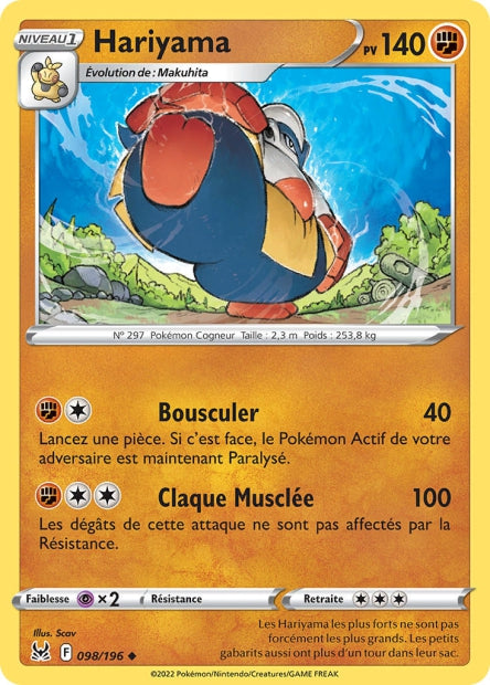 098/196 - Hariyama - EB11 Origine Perdue