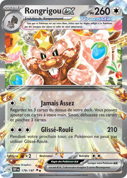 179/197 - Rongrigou ex - EV03 Flammes Obsidiennes