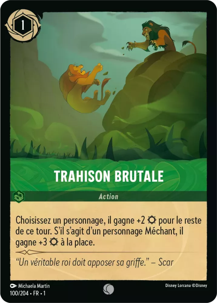 100/204 - Trahison Brutale - Lorcana : Premier Chapitre