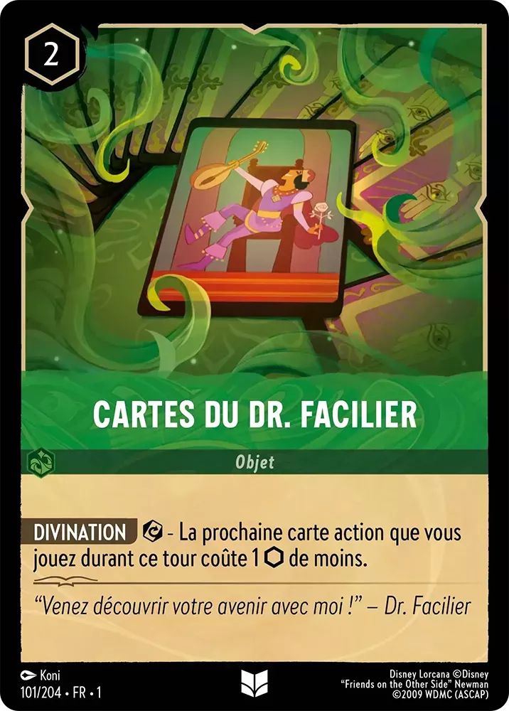 101/204 - Cartes du Dr. Facilier - Lorcana : Premier Chapitre