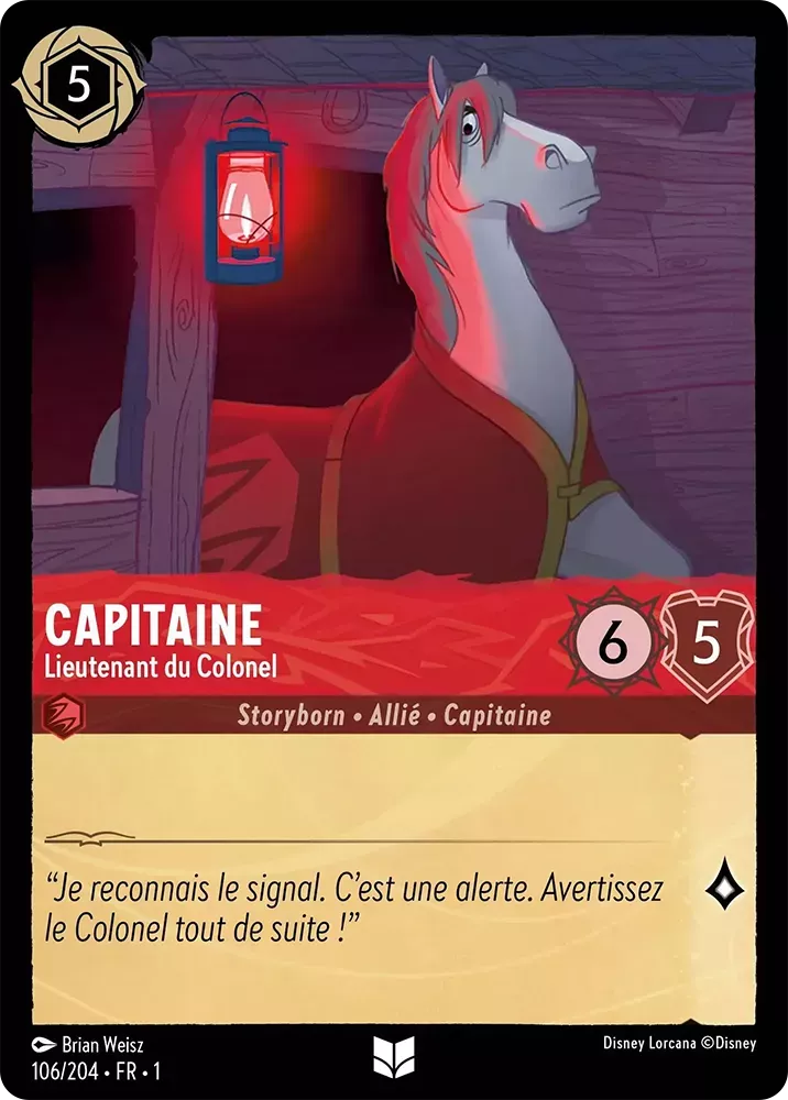 106/204 - Capitaine - Lorcana : Premier Chapitre