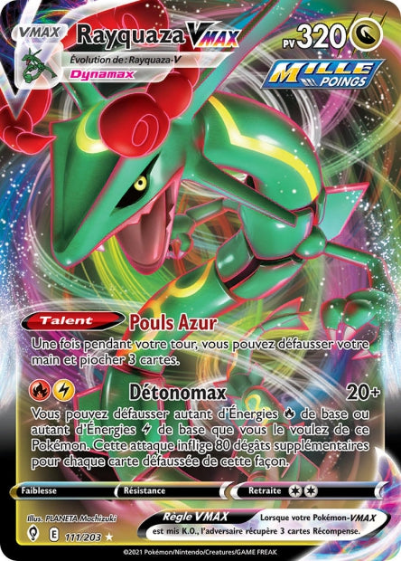 111/203 - Rayquaza-VMAX - EB7 Evolution Celeste