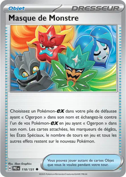 118/131 - Masque de Monstre - EV8.5 Évolutions Prismatiques