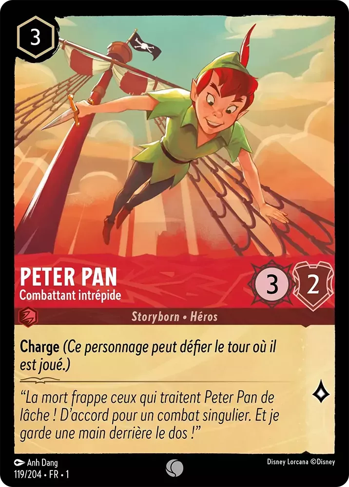 119/204 - Peter Pan - Lorcana : Premier Chapitre