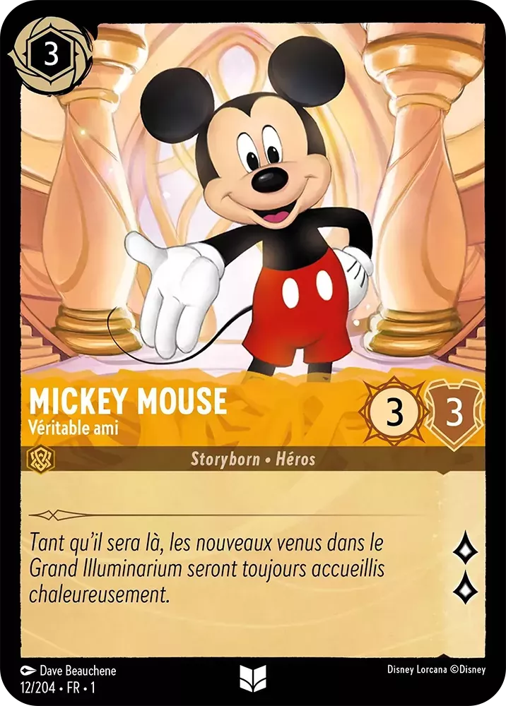 012/204 - Mickey Mouse - Lorcana : Premier Chapitre