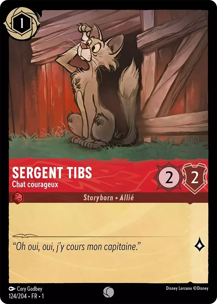 124/204 - Sergent Tibs - Lorcana : Premier Chapitre