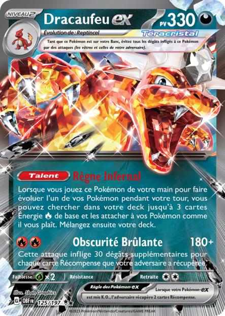 125/197 - Dracaufeu ex - EV03 Flammes Obsidiennes