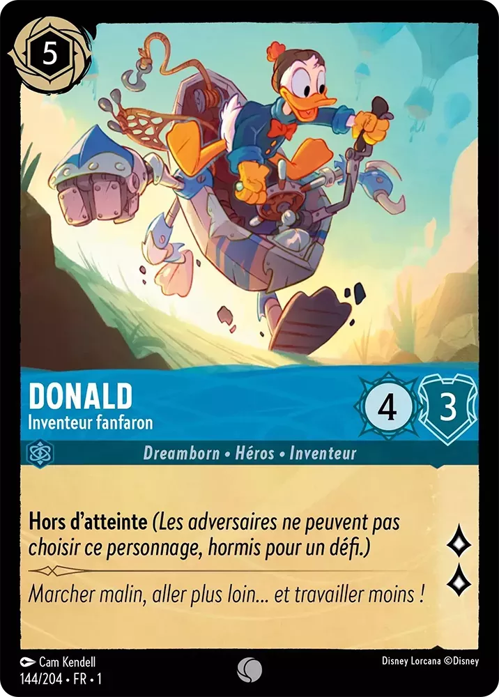 144/204 - Donald - Lorcana : Premier Chapitre