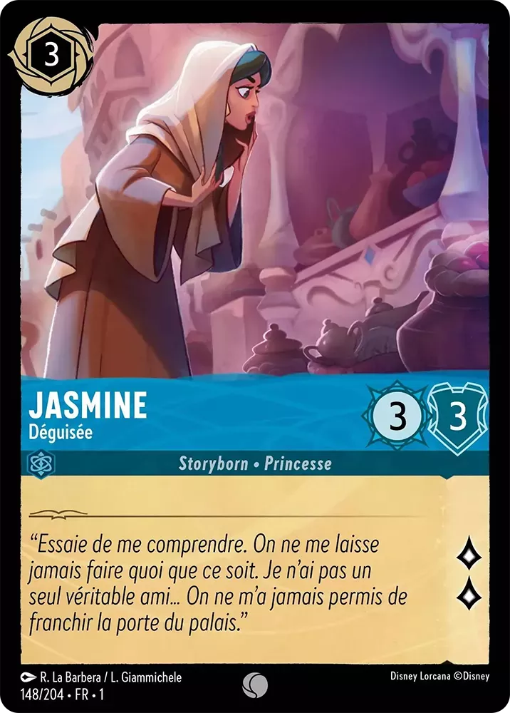 148/204 - Jasmine - Lorcana : Premier Chapitre