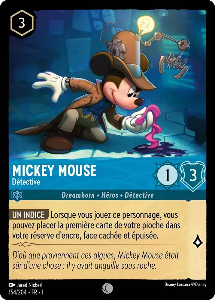 154/204 - Mickey Mouse - Lorcana : Premier Chapitre