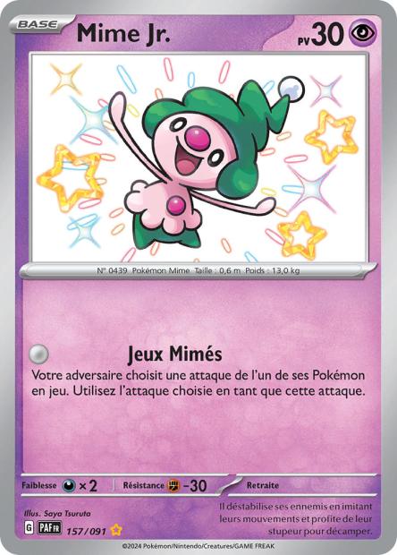 157/91 - Mime Jr. - EV4.5 Destinées de Paldea