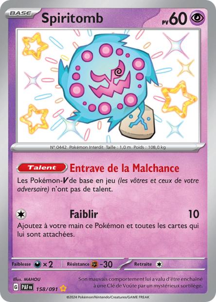 158/91 - Spiritomb - EV4.5 Destinées de Paldea