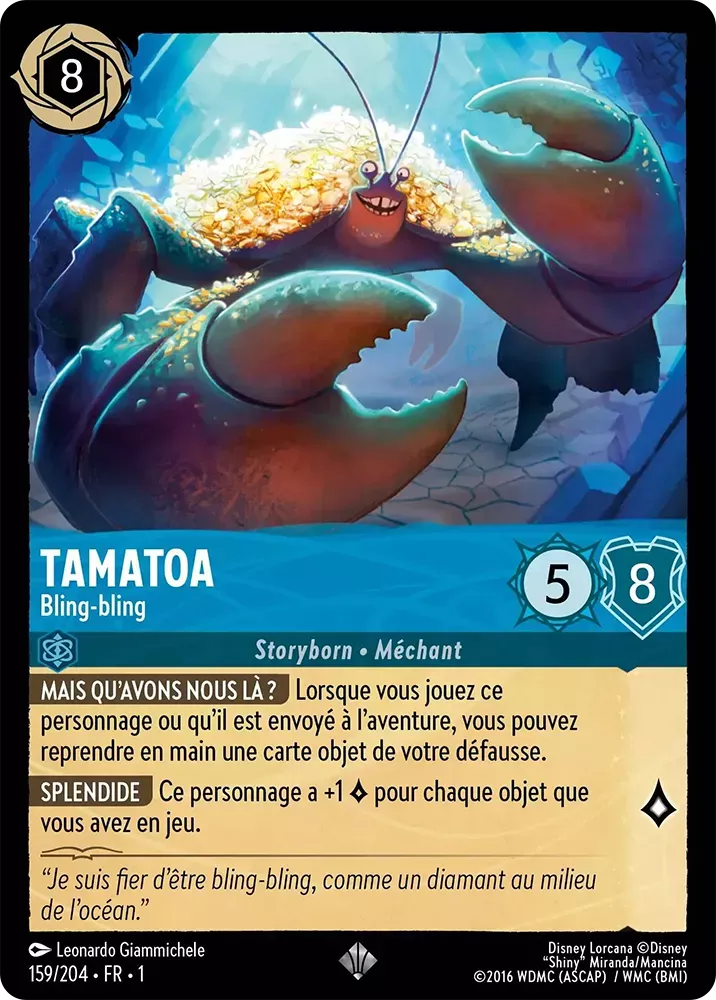 159/204 - Tamatoa - Lorcana : Premier Chapitre