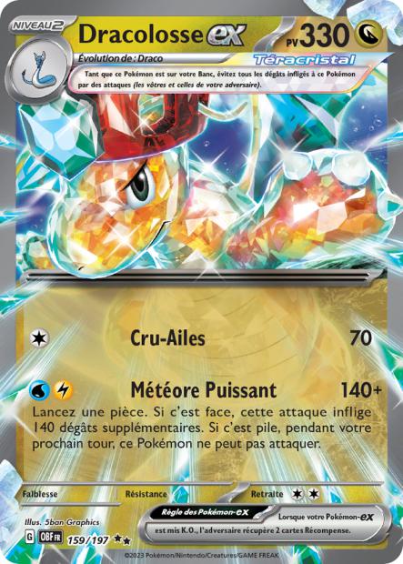 159/197 - Dracolosse ex - EV03 Flammes Obsidiennes