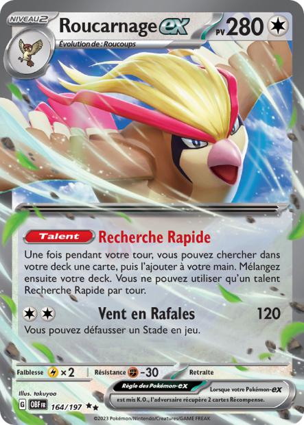 164/197 - Roucarnage ex - EV03 Flammes Obsidiennes