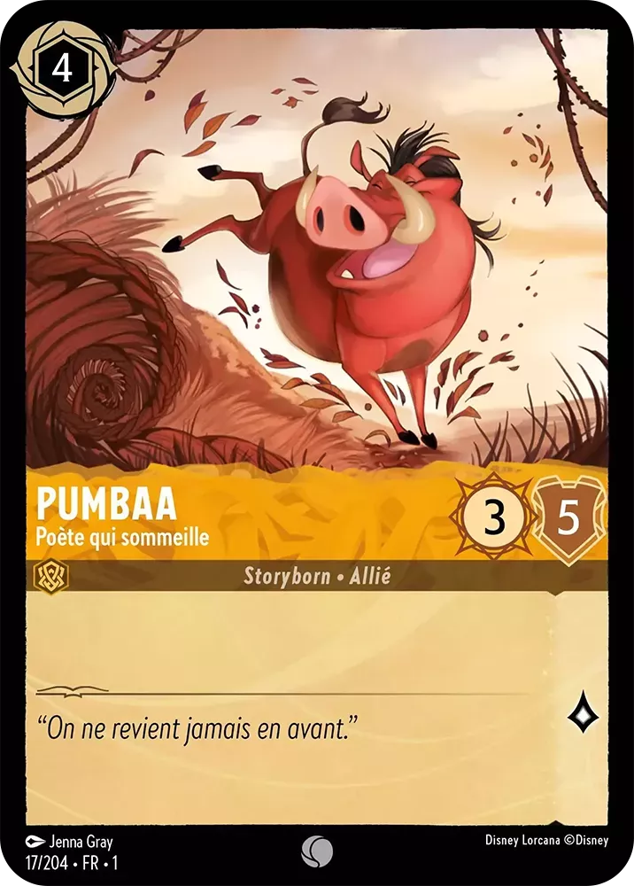 017/204 - Pumbaa - Lorcana : Premier Chapitre