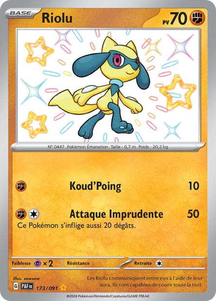 173/91 - Riolu - EV4.5 Destinées de Paldea