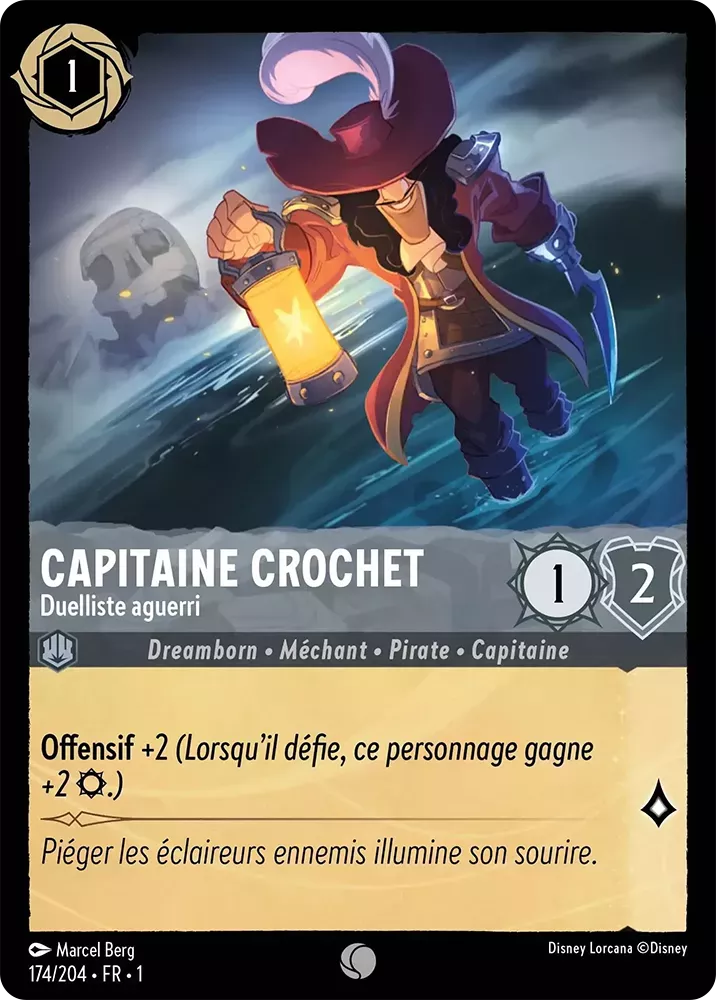 174/204 - Capitaine Crochet - Lorcana : Premier Chapitre