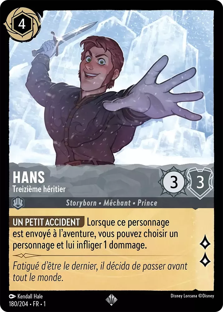 180/204 - Hans - Lorcana : Premier Chapitre