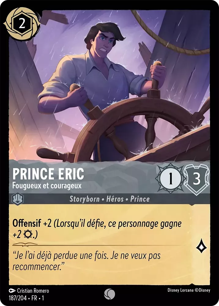 187/204 - Prince Eric - Lorcana : Premier Chapitre