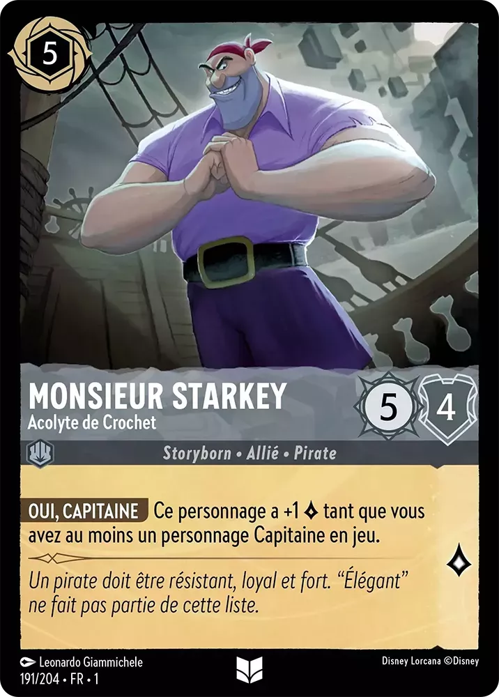 191/204 - Monsieur Starkey - Lorcana : Premier Chapitre