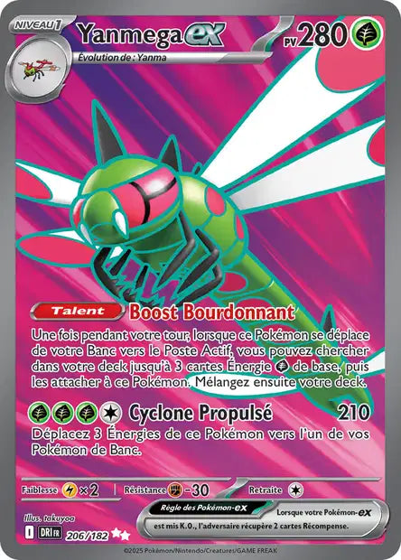 206/182 - Yanmega ex - EV10 Rivalités Destinées