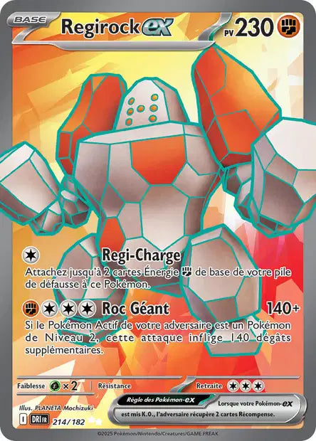 214/182 - Regirock ex - EV10 Rivalités Destinées