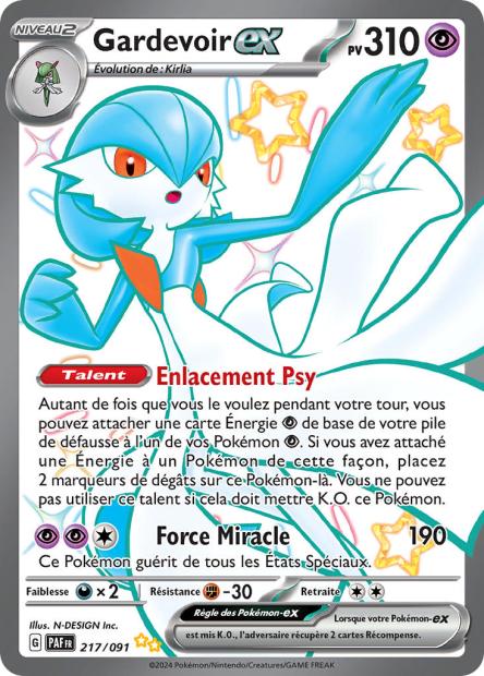 217/91 - Gardevoir ex - EV4.5 Destinées de Paldea