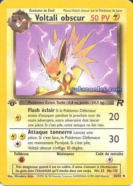 38/82 - Voltali Obscur - Team Rocket