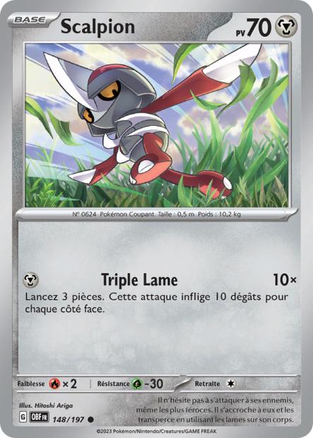 148/197 - Scalpion - EV03 Flammes Obsidiennes