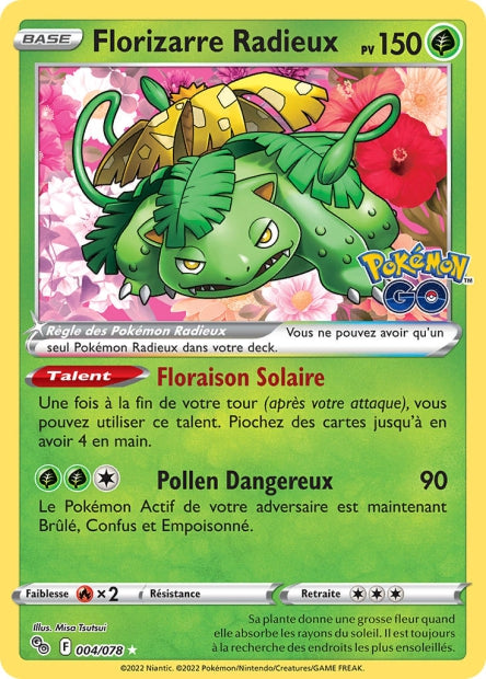 004/078 - Florizarre Radieux - EB10.5 Pokémon GO