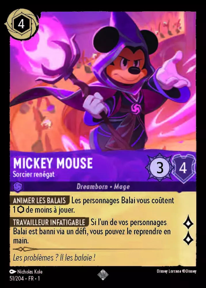 051/204 - Mickey Mouse - Lorcana : Premier Chapitre