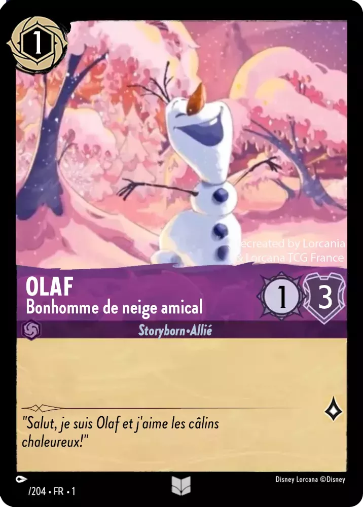 052/204 - Olaf - Lorcana : Premier Chapitre