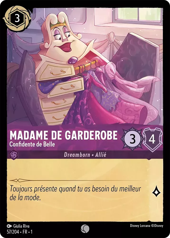 057/204 - Madame de Garderobe - Lorcana : Premier Chapitre